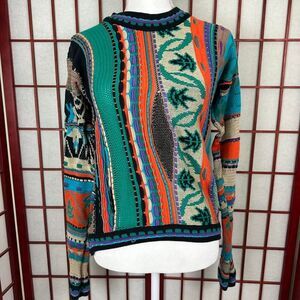 Vintage 90s Coogi Colorful Funky Grandpa Sweater Medium